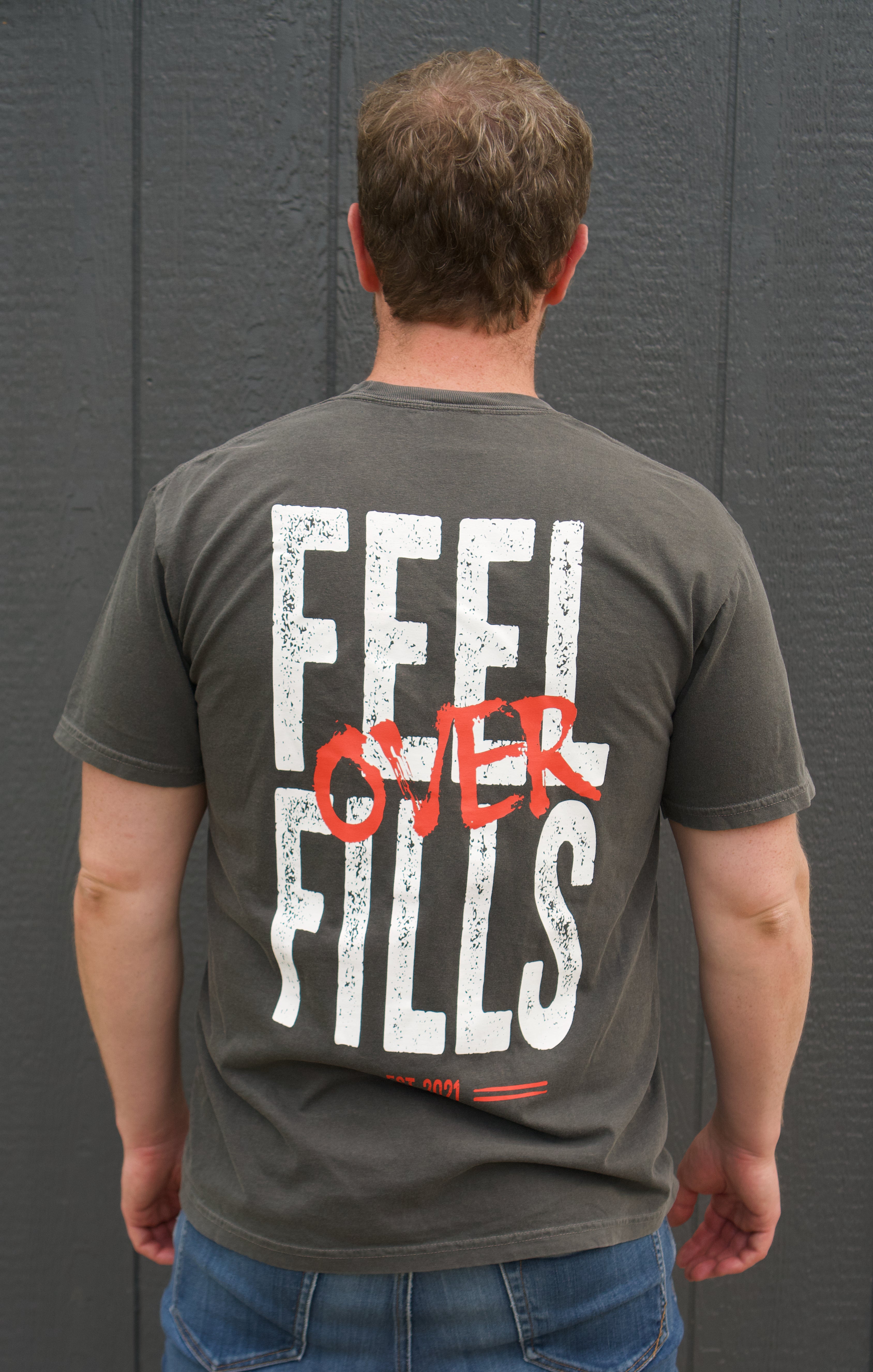 Feel Over Fills Short-Sleeve Heavyweight T-Shirt, Pepper