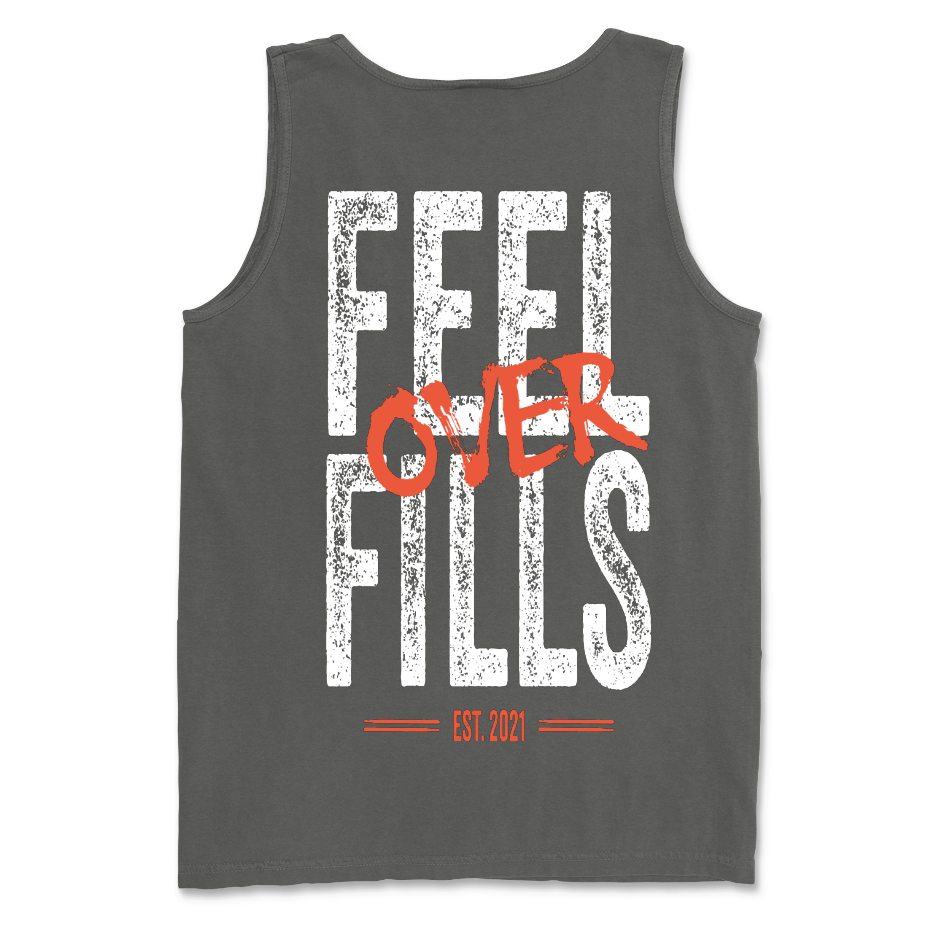 Feel Over Fills Short-Sleeve Heavyweight Tank Top, Pepper