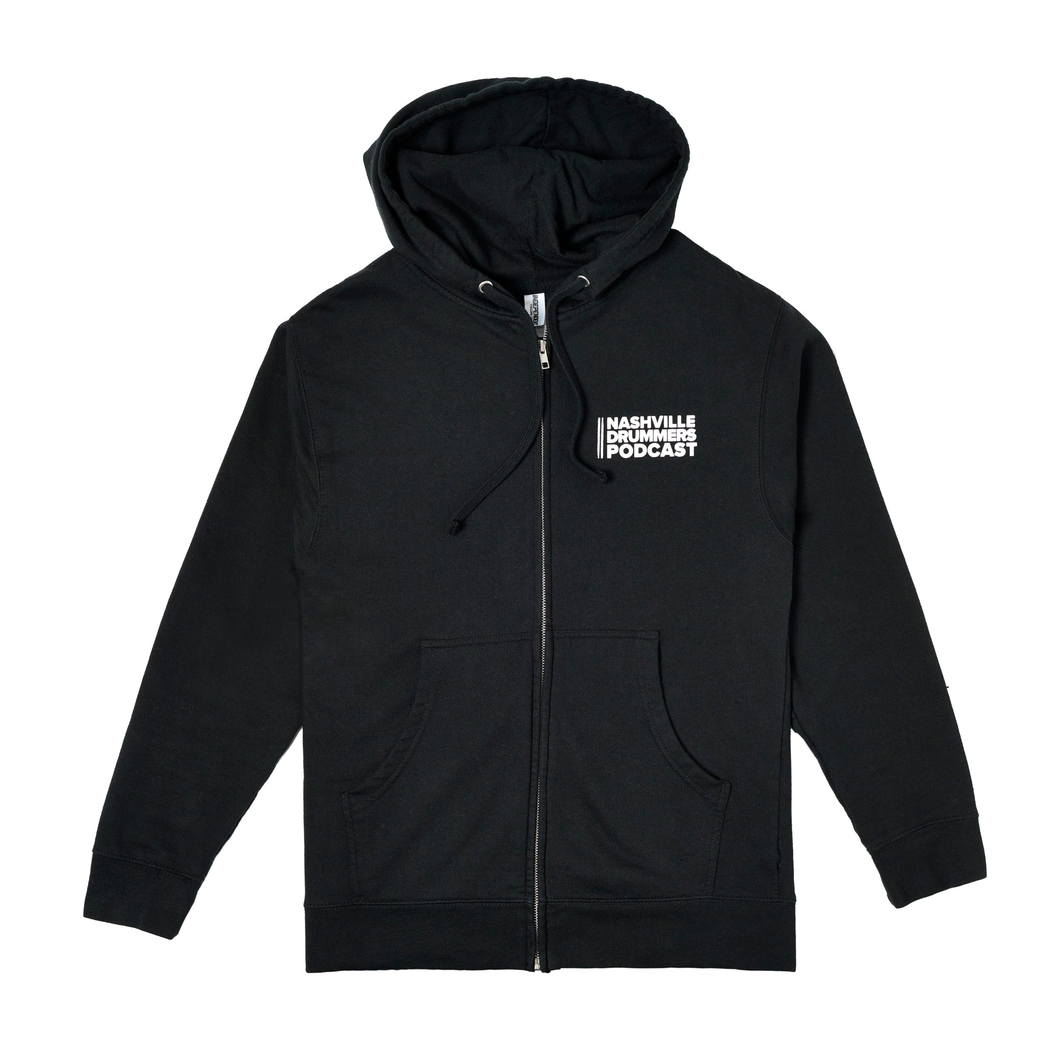 Logo Full-Zip Hoodie Sweatshirt, Black